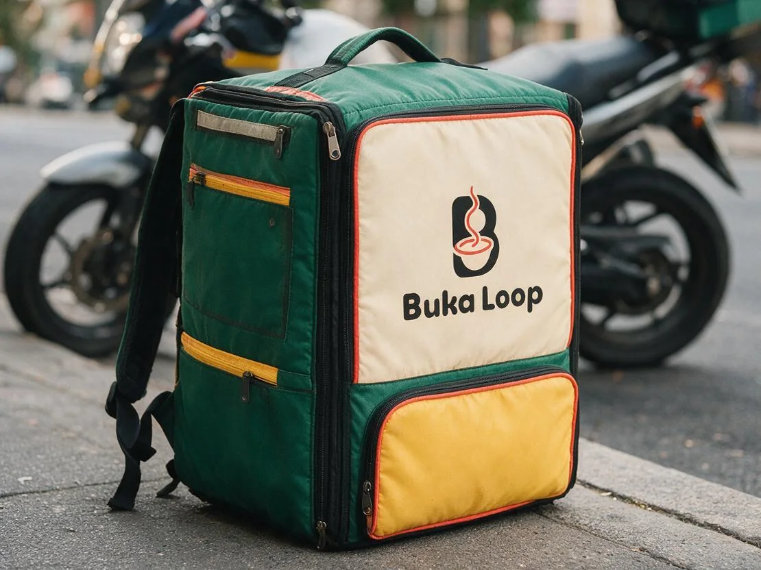 Buka Loop multi-compartment delivery backpack